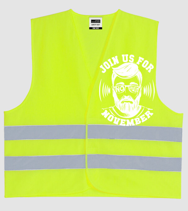 Alătură-te mișcării No Shave November (engleză) model galben neon pe tricou