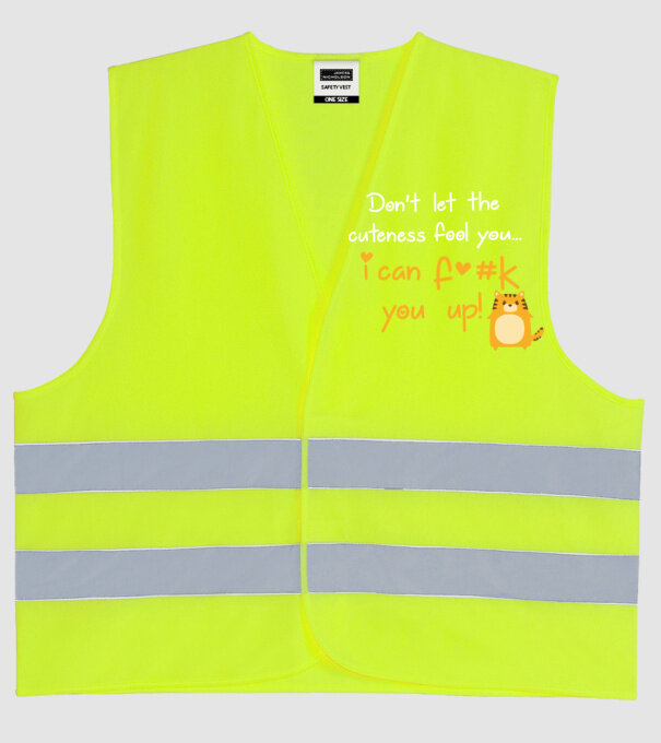 Cuteness model galben neon pe tricou