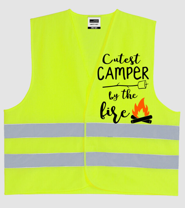Cutest camper model galben neon pe tricou