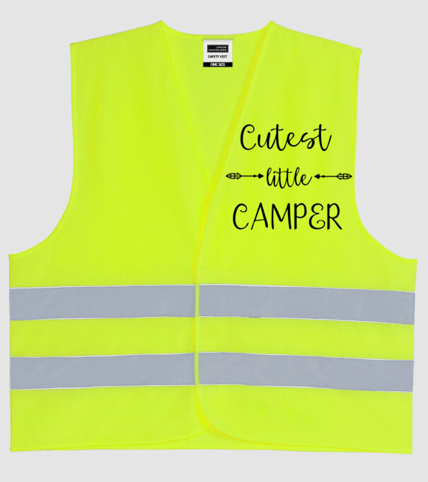 Cutest little camper model galben neon pe tricou