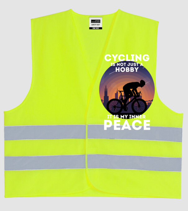 cycling is not just a hobby model galben neon pe tricou