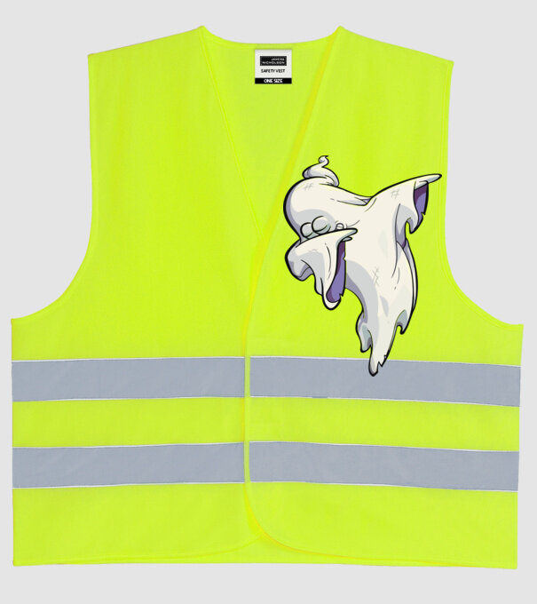 Dab ghost model galben neon pe tricou