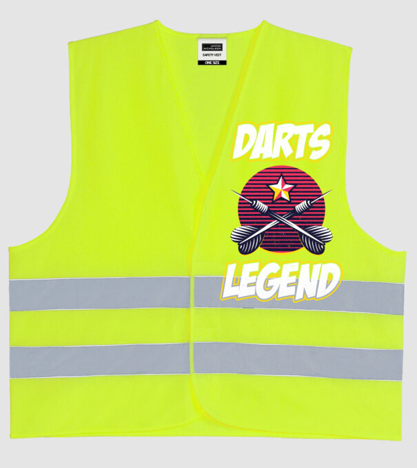 Darts legend model galben neon pe tricou