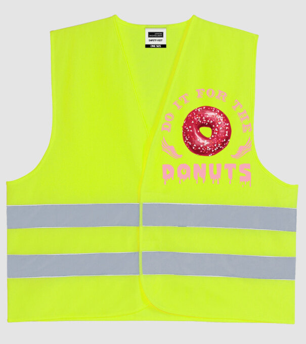 Do it for the donuts model galben neon pe tricou