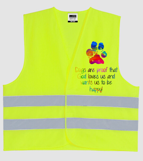 Dogs are proof model galben neon pe tricou