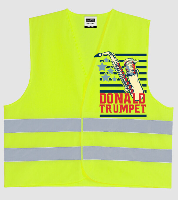 donald trumpet yoh model galben neon pe tricou