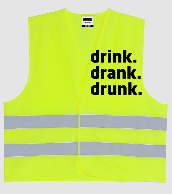 drink drank drunk model galben neon pe tricou