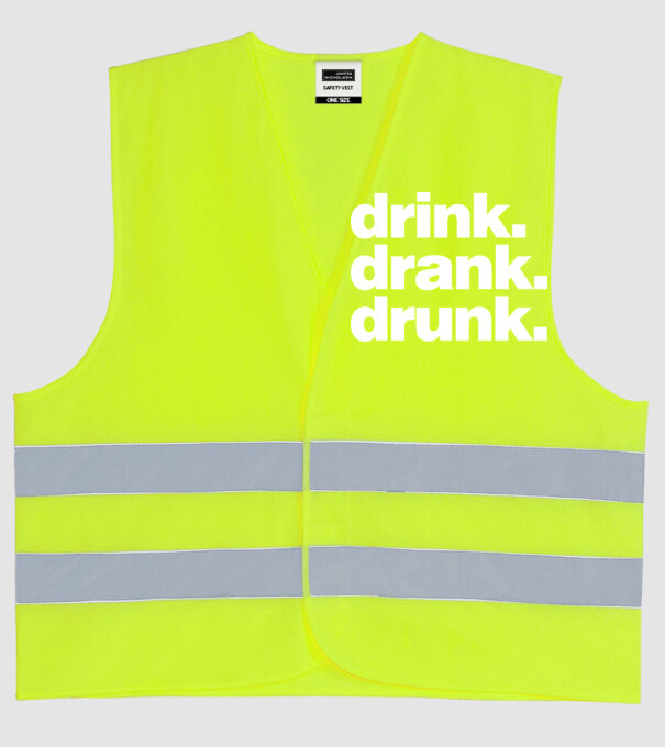 drink drank drunk2 model galben neon pe tricou
