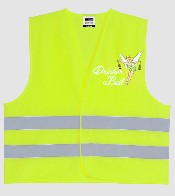 Drinkerbell model galben neon pe tricou