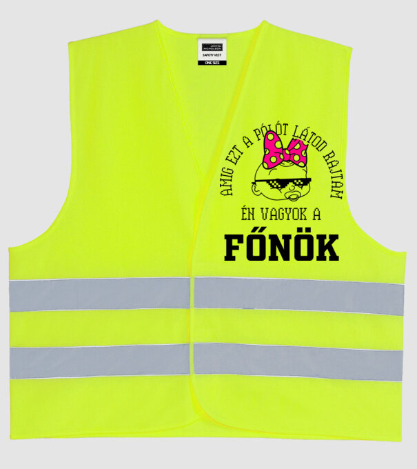 atâta timp cât mă vezi purtând acest tricou, eu sunt șeful model galben neon pe tricou