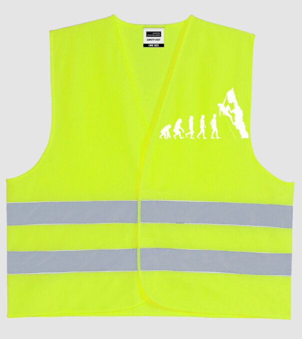 evoluție escaladare model galben neon pe tricou