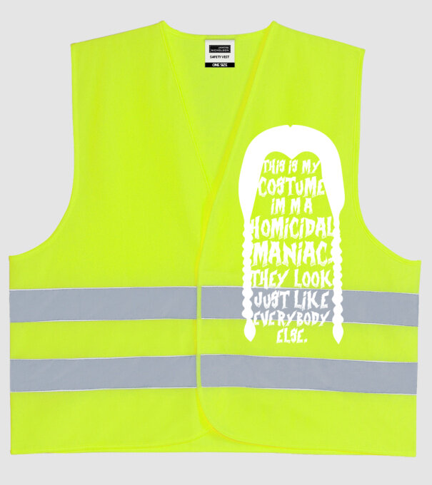 Acesta este costumul meu model galben neon pe tricou