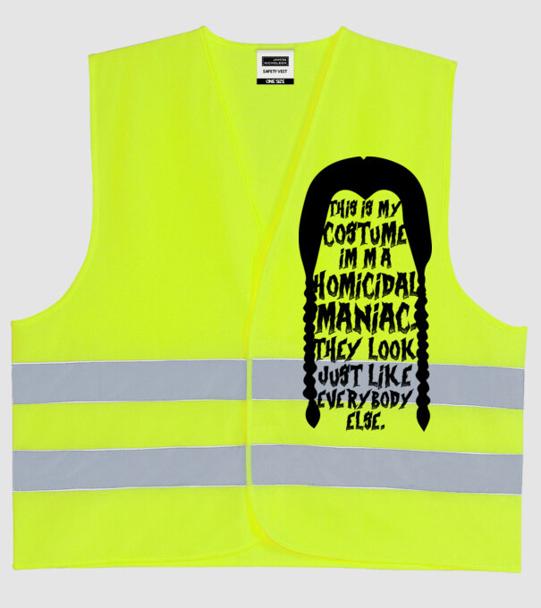 Acesta este costumul meu model galben neon pe tricou