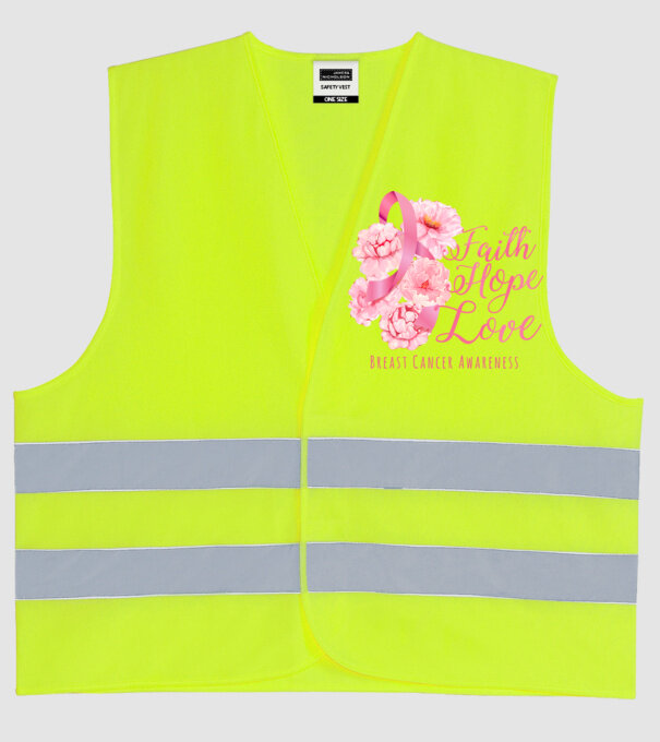 Faith hope love model galben neon pe tricou