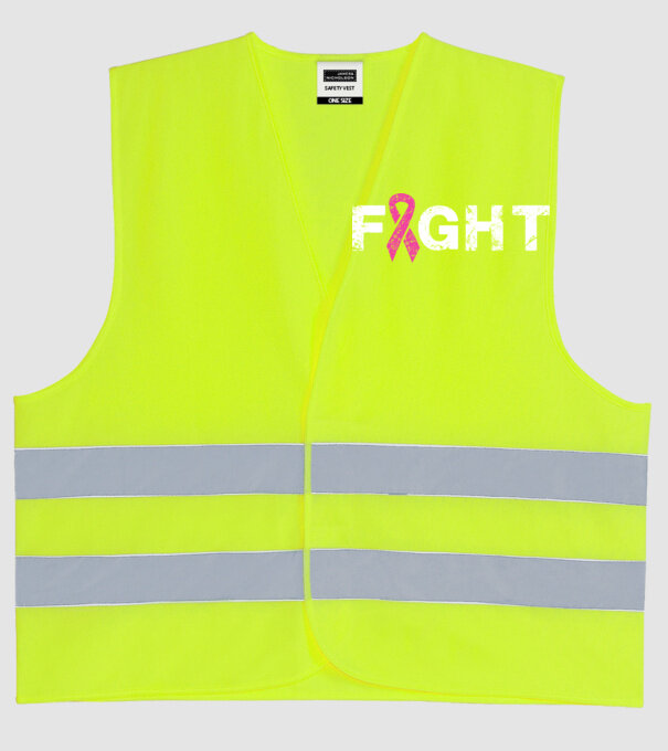 Fight model galben neon pe tricou