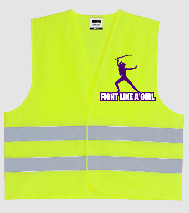 Fată Fortnite model galben neon pe tricou