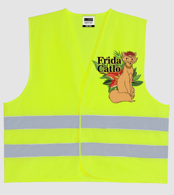 FridaCatlo model galben neon pe tricou