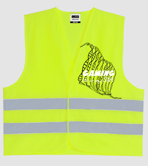Gamer DNA model galben neon pe tricou