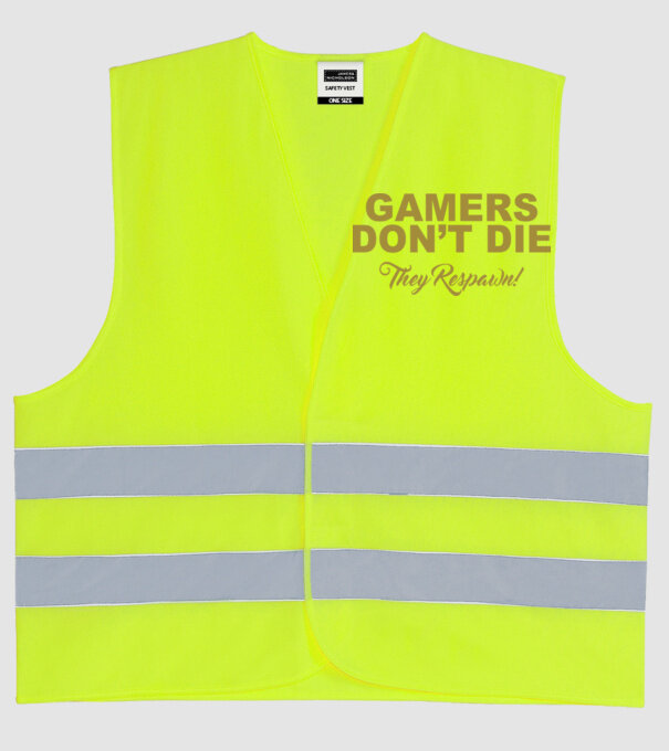 'Gamers don''t lie' model galben neon pe tricou