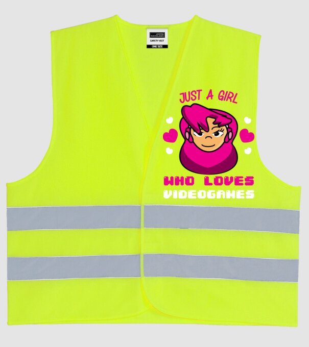 Girl Gamer model galben neon pe tricou
