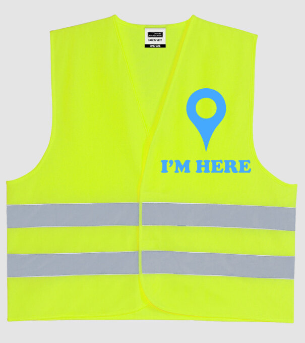Google hike model galben neon pe tricou