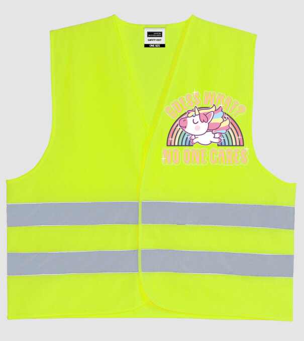 Guess what Unicorn model galben neon pe tricou