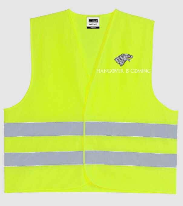 Hangover is coming model galben neon pe tricou