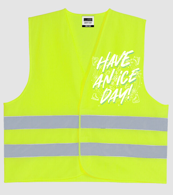 Have an ice day model galben neon pe tricou
