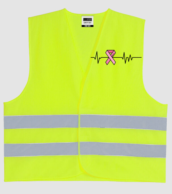 Heartbeat faith model galben neon pe tricou