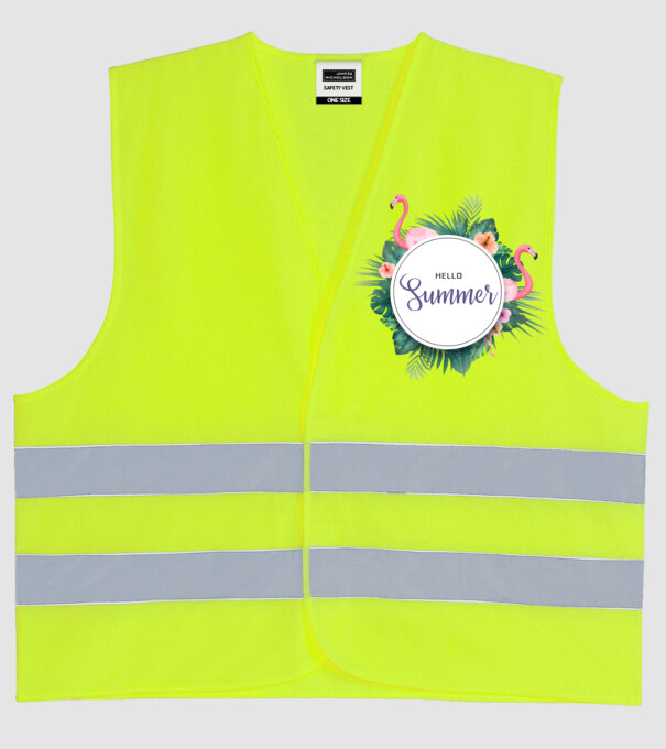 Hello summer model galben neon pe tricou