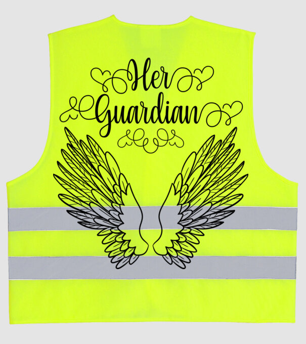 Her Guardian model galben neon pe tricou