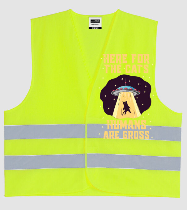 Here for the cats model galben neon pe tricou