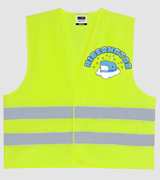 Hibernator model galben neon pe tricou