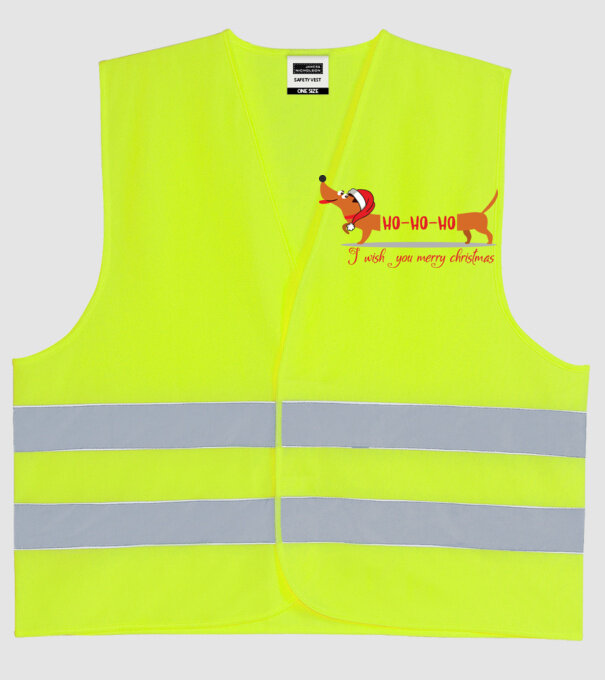 HoHoHo model galben neon pe tricou