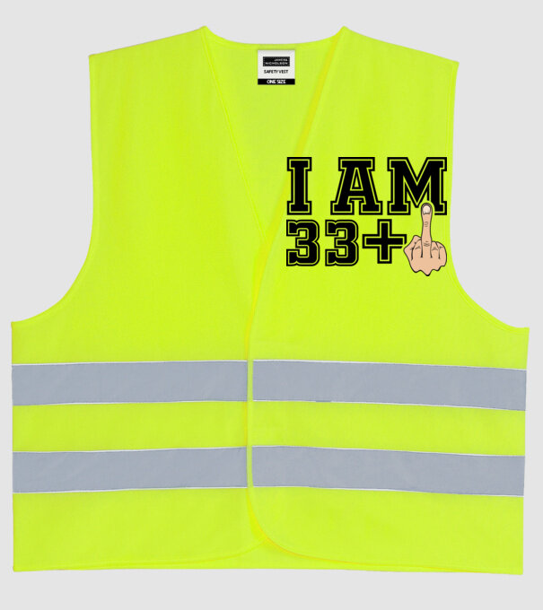 Funny Birthday I am 34 model galben neon pe tricou