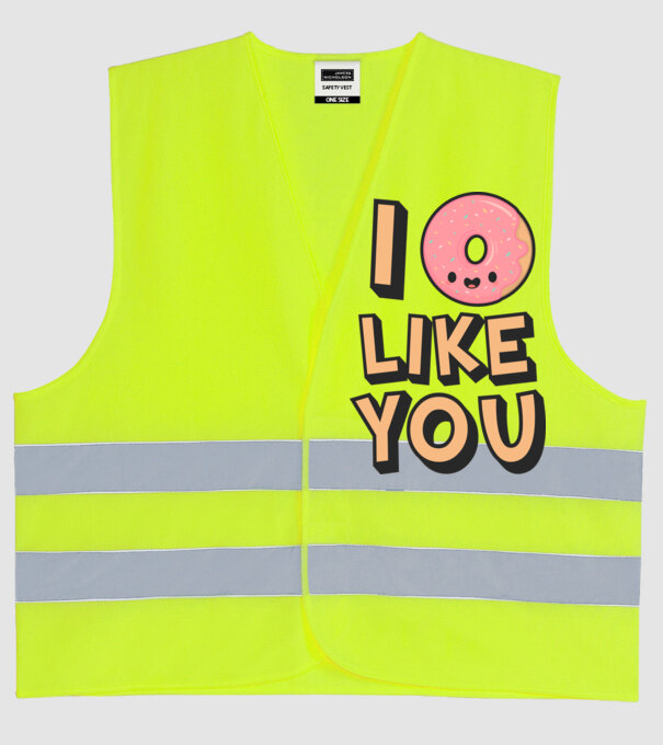 I donut like you model galben neon pe tricou