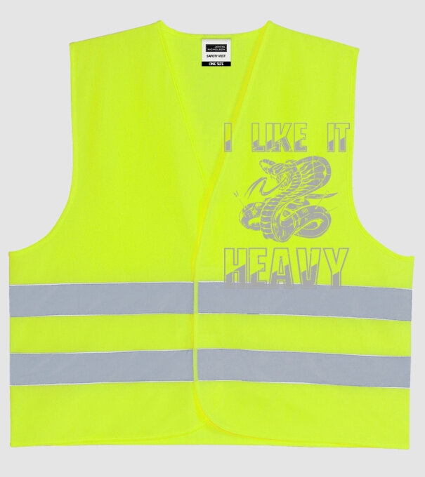 I like it heavy model galben neon pe tricou