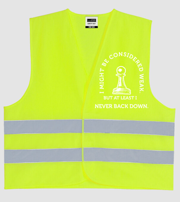 I might be considered weak drk model galben neon pe tricou