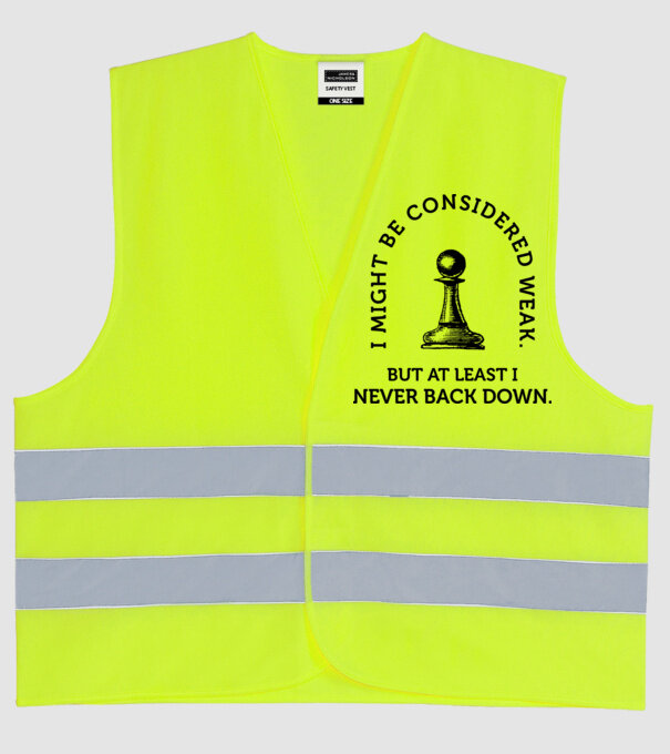 I might be considered weak lght model galben neon pe tricou