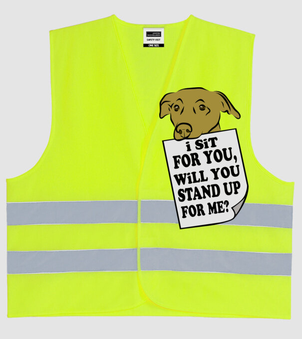 I sit for you model galben neon pe tricou