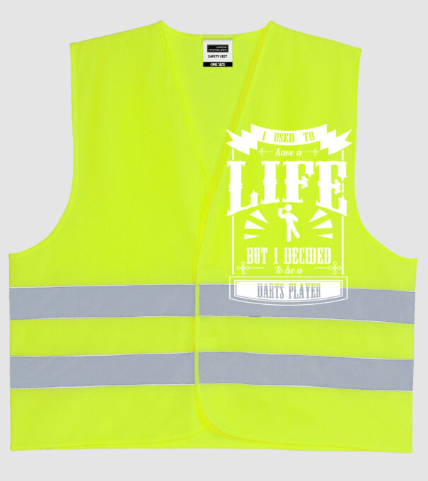 I used to have a life DARTS model galben neon pe tricou