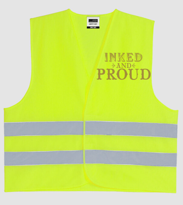 Inked and proud model galben neon pe tricou