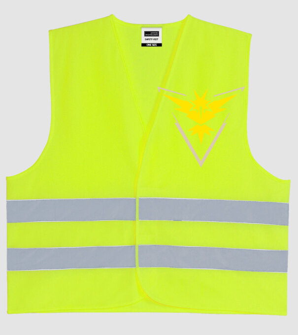 Instinct team logo model galben neon pe tricou