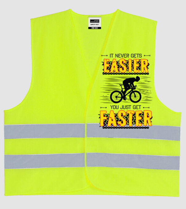 it never gets easier model galben neon pe tricou