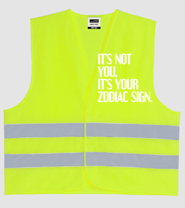Its your zodiac sign model galben neon pe tricou