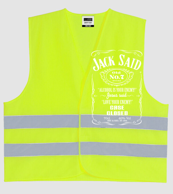 Jack said fun model galben neon pe tricou