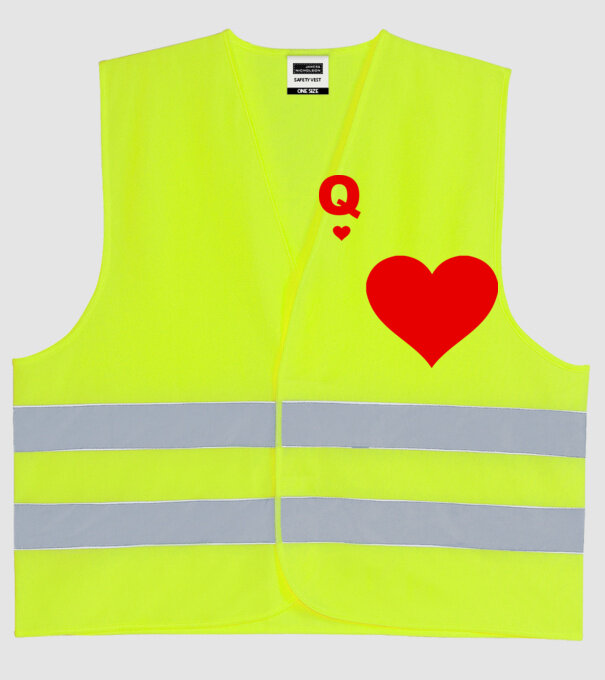 Regină model galben neon pe tricou