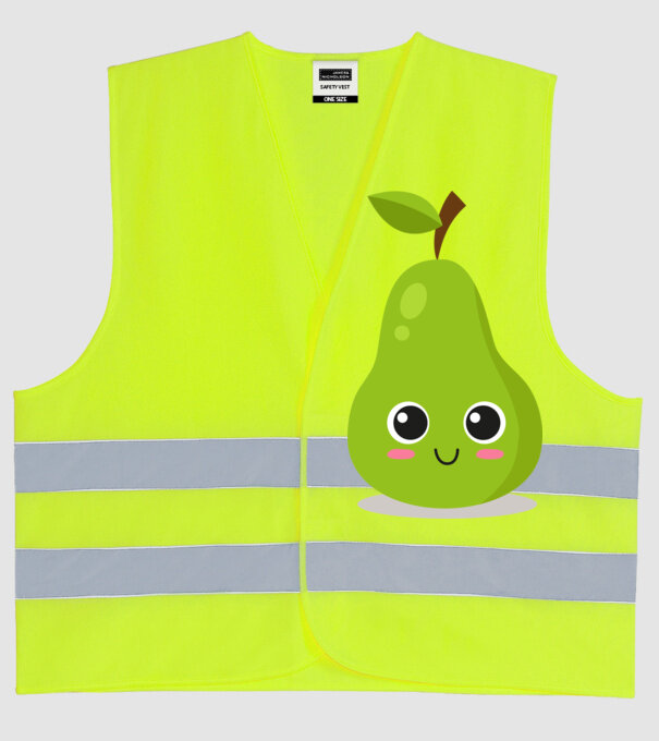 Pere model galben neon pe tricou