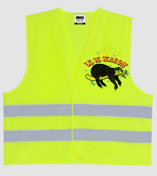 nu-mi pasă model galben neon pe tricou