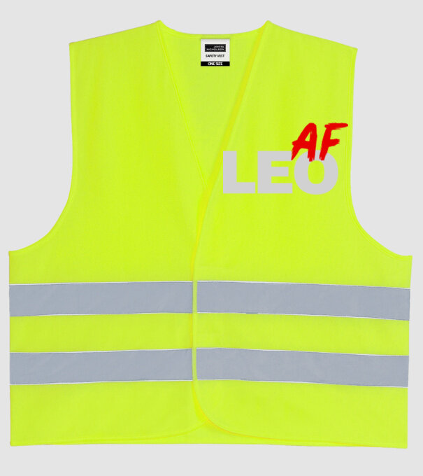 LEO as fuck model galben neon pe tricou